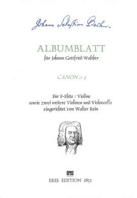 Walther, J G: Canon a 4