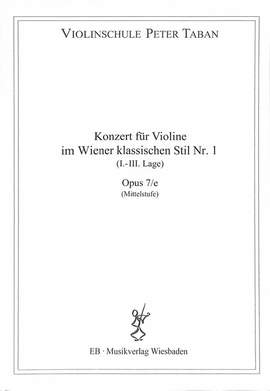 Taban, P: Konzert im Wiener klassischen Stil 1 op 7e