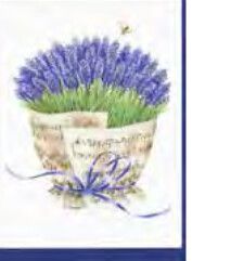 Doppelkarte Lavendel