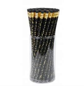 Pencil note black/golden
