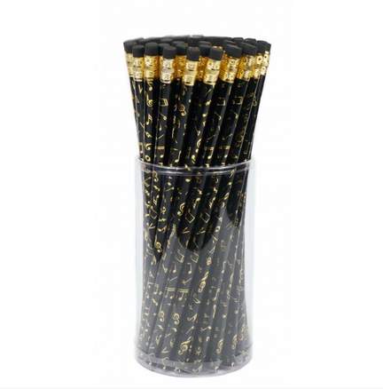 Pencil note black/golden