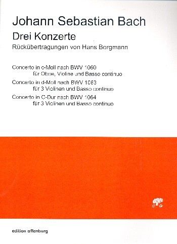 Bach, J S: 3 Konzerte