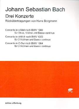 Bach, J S: 3 Konzerte