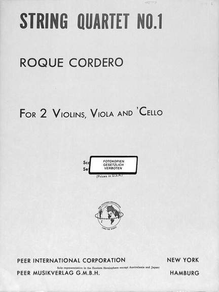 Cordero, R: Quartett 1