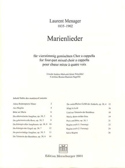 Menager, L: Marienlieder