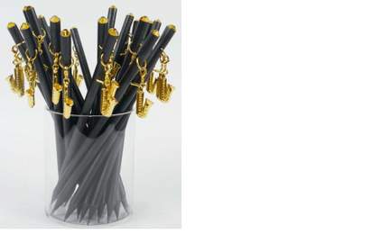 Bleistift mit Anhänger Saxophon