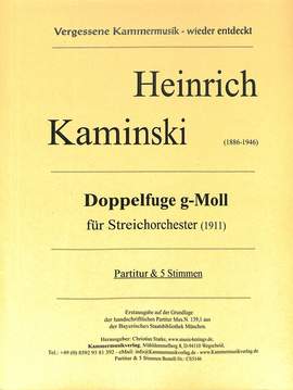 Kaminski, H: Doppelfuge g-moll