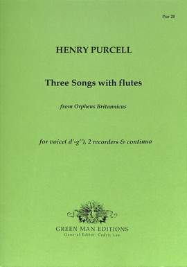 Purcell, H: 3 Songs with flutes from Orpheus Britannicus