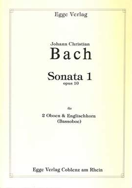 Bach, J C: Sonate 1 op 10