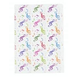 Ring binder g-clef colourful A4/2 rings/20 mm