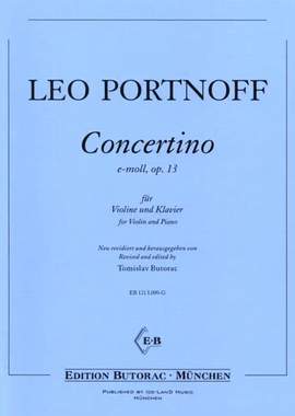 Portnoff, L: Concertino e-moll op 13 op. 13