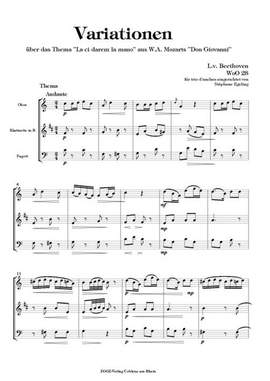 Beethoven, L v: Variationen über La ci darem la mano Wo028