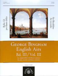 Bingham, G: English Airs 3
