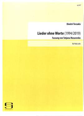 Terzakis, D: Lieder ohne Worte