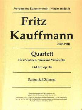 Kauffmann, F: Quartett G-Dur op 14