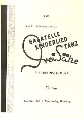 Schwaen, K: Kinderlied Tanz - 3 Sätze