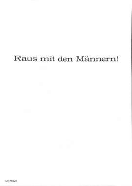 Hollaender, F: Raus mit den Männern