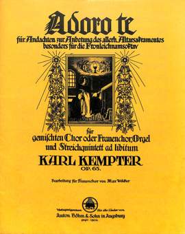 Kempter, K: Adoro te op 65 op. 65