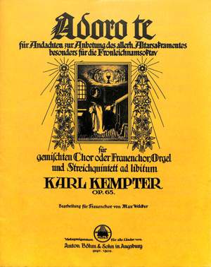 Kempter, K: Adoro te op 65 op. 65