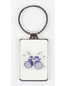 Keyring drum metal 7,5*3 cm (UV digital printing)