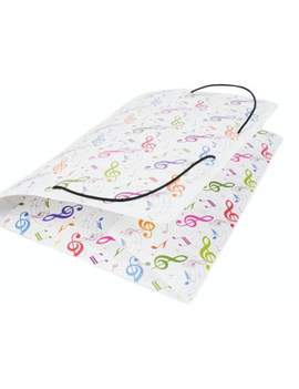 Elastic folder g-clef colourful A4