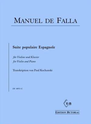 Falla, M d: Suite Populaire Espagnole