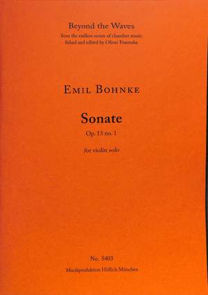 Bohnke, E: Sonate op 13/1