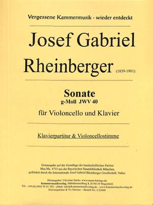 Rheinberger, J G: Sonate g-moll JWV 40