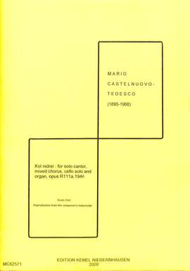 Castelnuovo-Tedesco, M: Kol nidrei