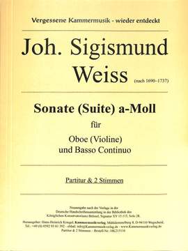 Weiss, J S: Sonate (Suite) a-moll