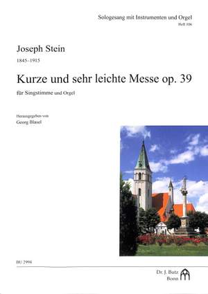 Stein, J: Kurze und sehr leichte Messe op 39