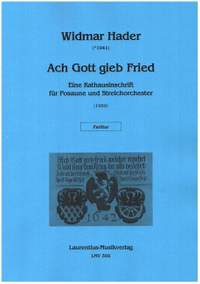 Hader, W: Ach Gott gieb Fried