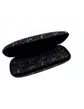 Spectacle case set notes 4C (case: 16,5*6,5*3,5 cm / cloth: 15*18 cm) Microfiber