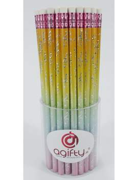 Pencil g-clef colourful/silver