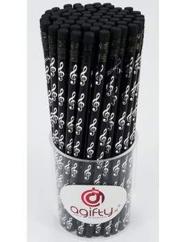 Pencil g-clef black/silver