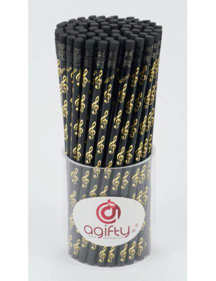 Pencil g-clef black/golden