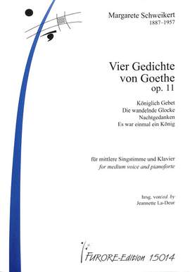 Schweikert, M: 4 Gedichte von Goethe op 11