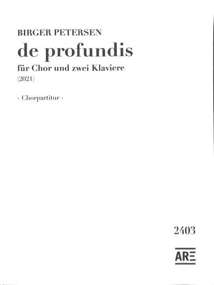 Petersen, B: De profundis