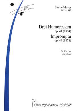 Mayer, E: 3 Humoresken op 41 Impromptu op 44