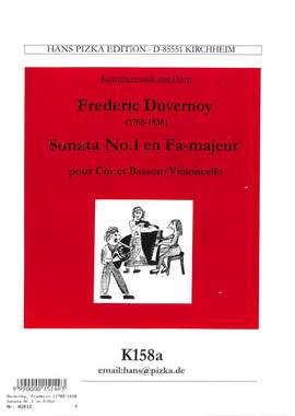 Duvernoy, F N: Sonate 1 F-Dur