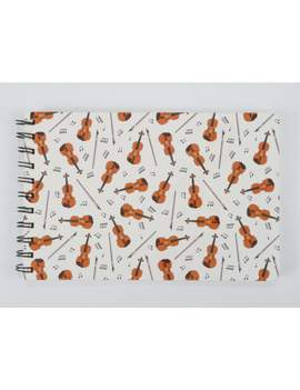 Spiral notebook violin 4C A5