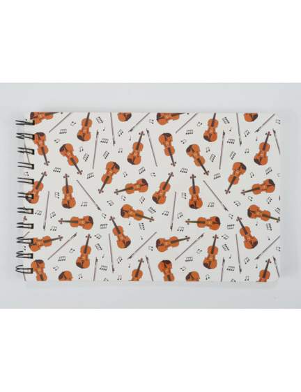 Spiral notebook violin 4C A5