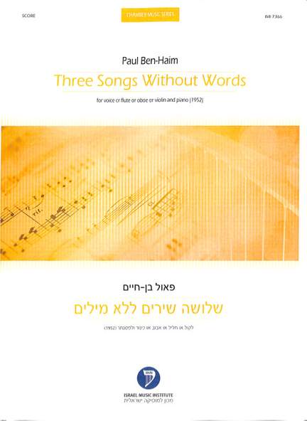 3 songs without words