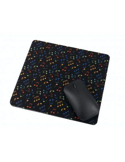 Mouse pad notes black / colourful 23*21 cm H