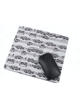 Mouse pad sheet music white / black 23*21 cm H