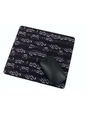 Mouse pad sheet music black / white 23*21 cm H