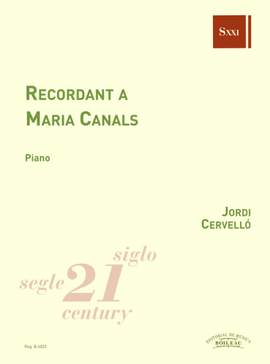 Cervello, J: Recordant a Maria Canals