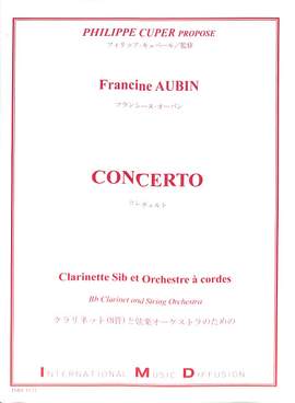 Aubin, F: Concerto for clarinet