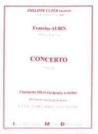Aubin, F: Concerto for clarinet