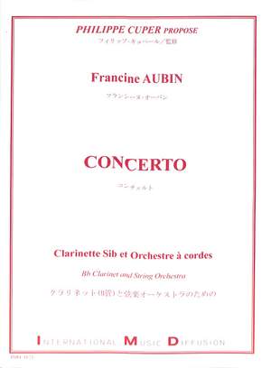 Aubin, F: Concerto for clarinet